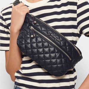 MZ Wallace quilted belt bag (Navy Blue)